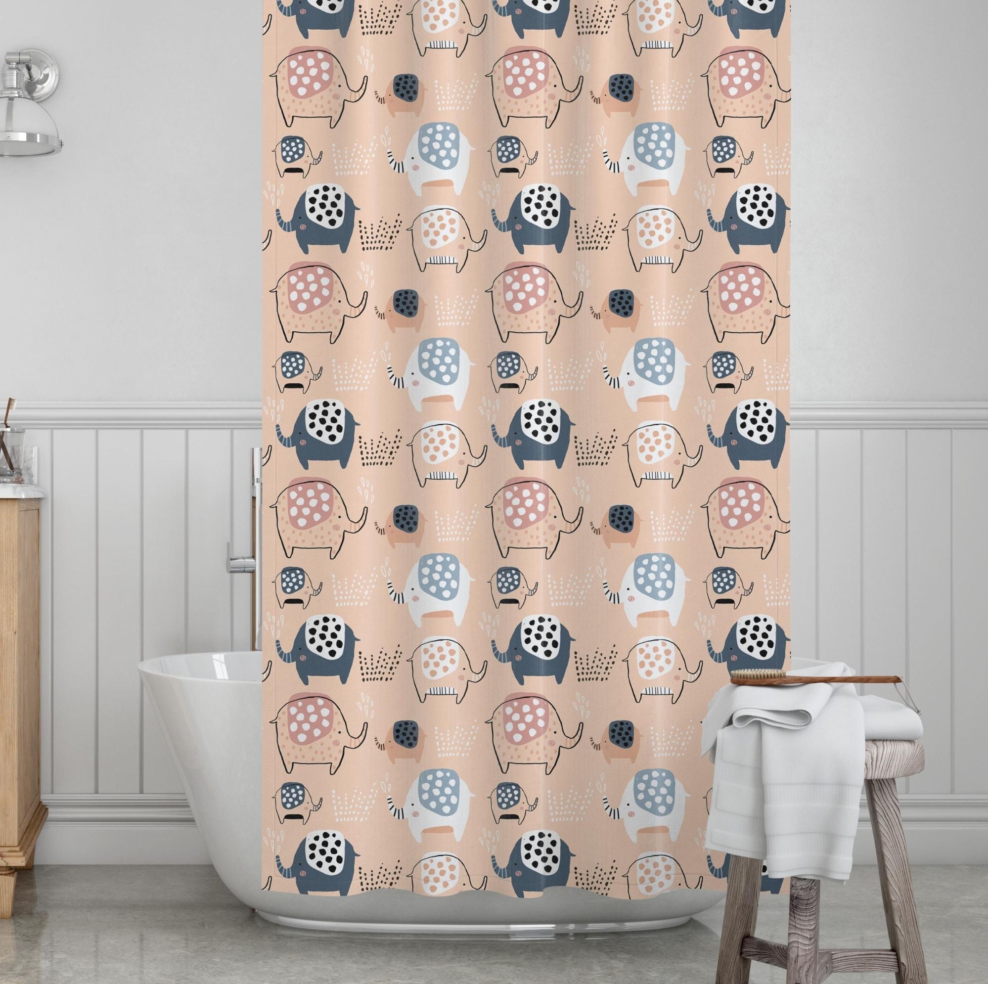 Elephant Kids' Shower Curtains - Elephant Frenzy