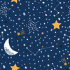 Star & Moon Kids & Nursery Blackout Curtains - Star-studded