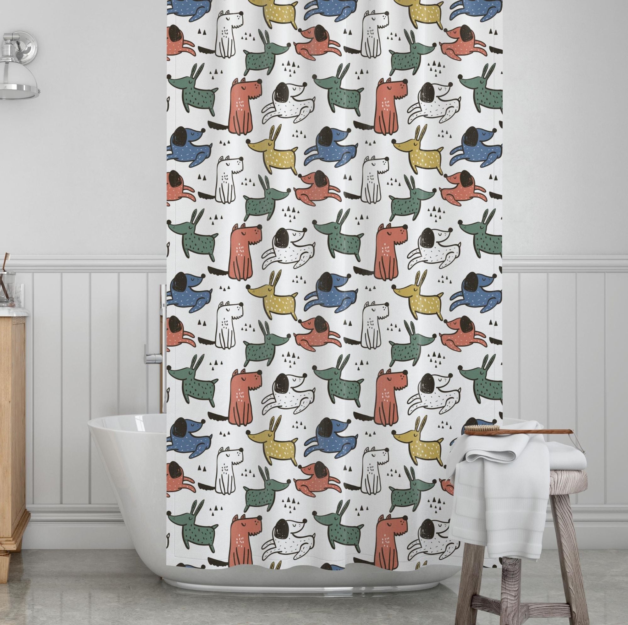 Dog Kids' Shower Curtains - Dog Park