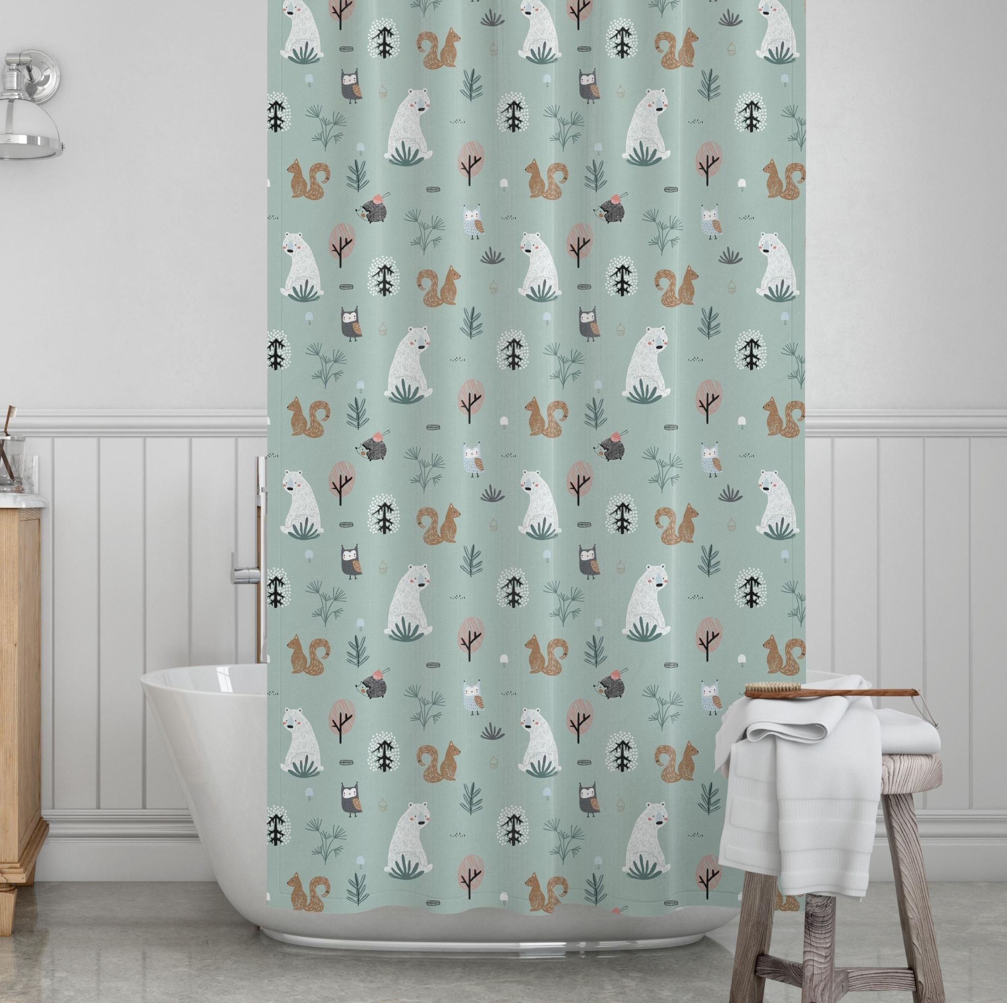 Forest Kids' Shower Curtains - Charming Forest