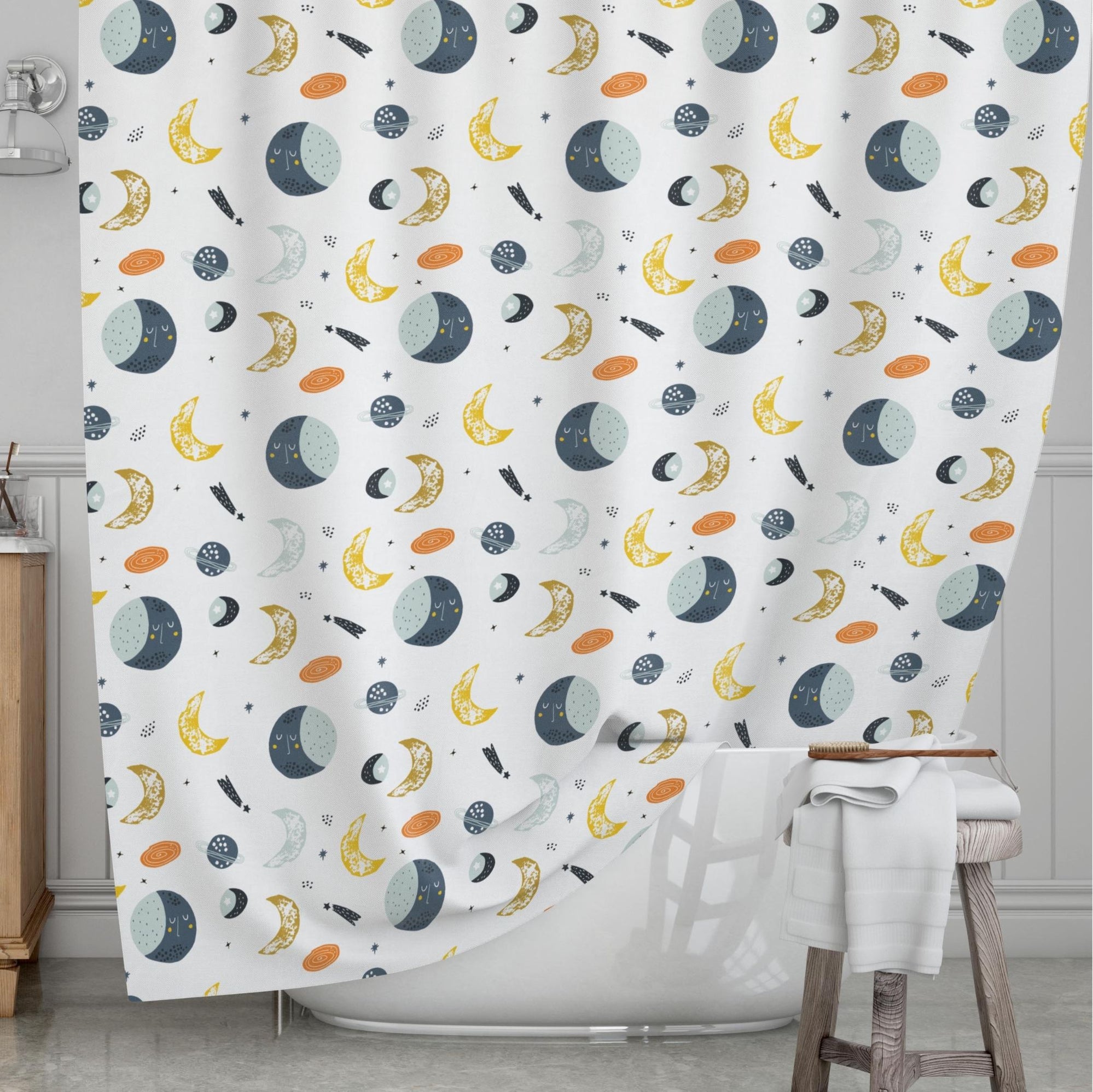 Galaxy Kids' Shower Curtains - Cosmic Trip