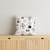 Animals Kids & Nursery Throw Pillow - Animal Camp