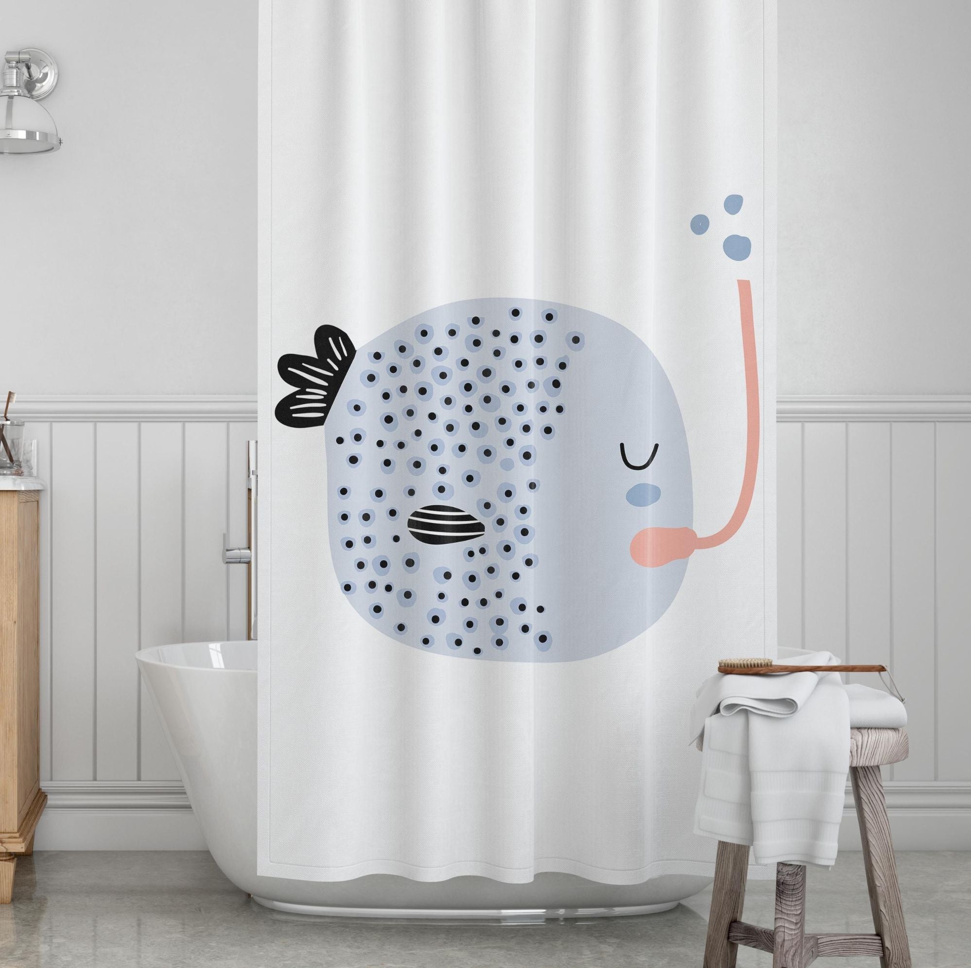 Underwater Kids' Shower Curtains - Something Fishy