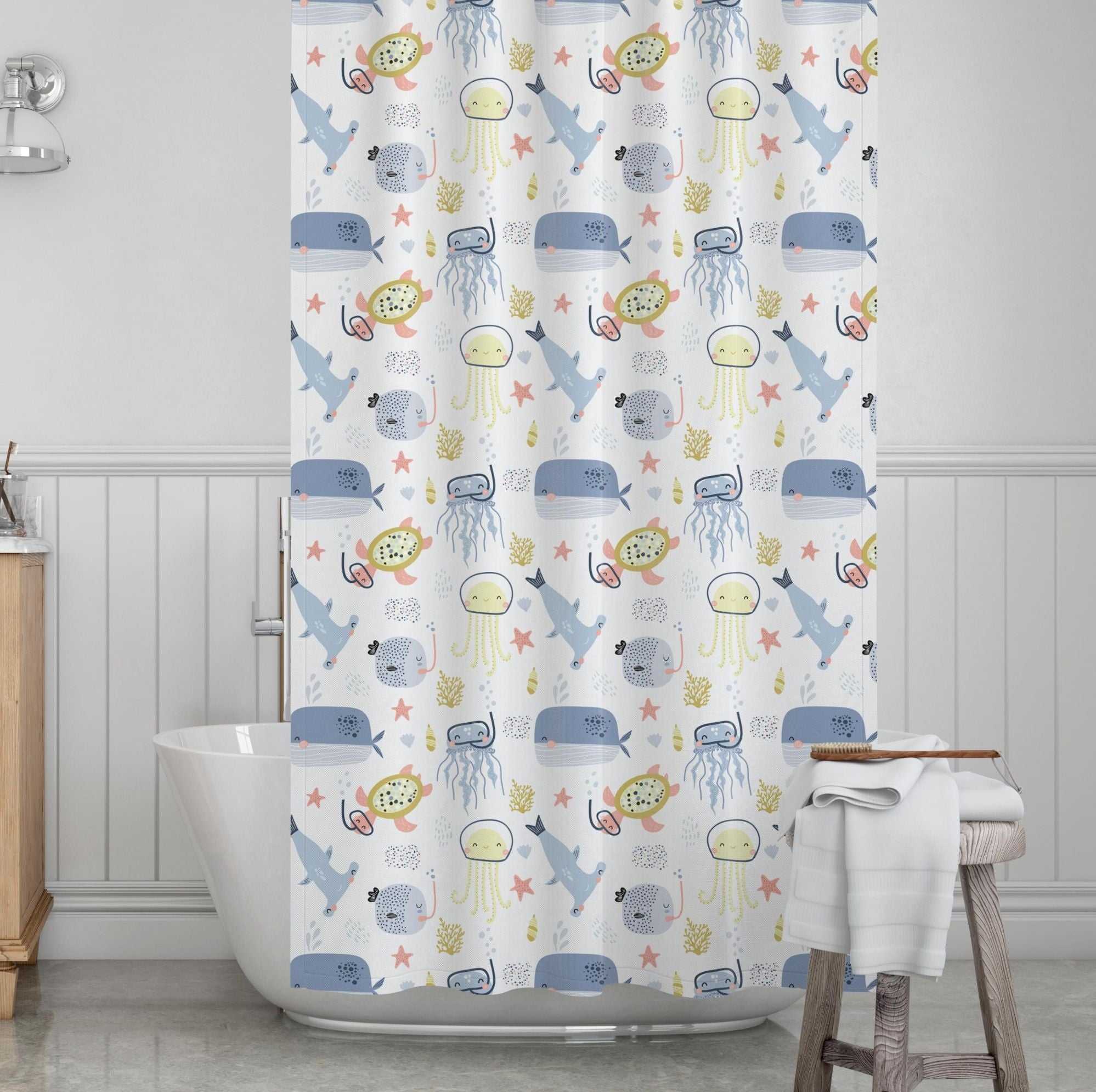 Underwater Kids' Shower Curtains - Seas The Day