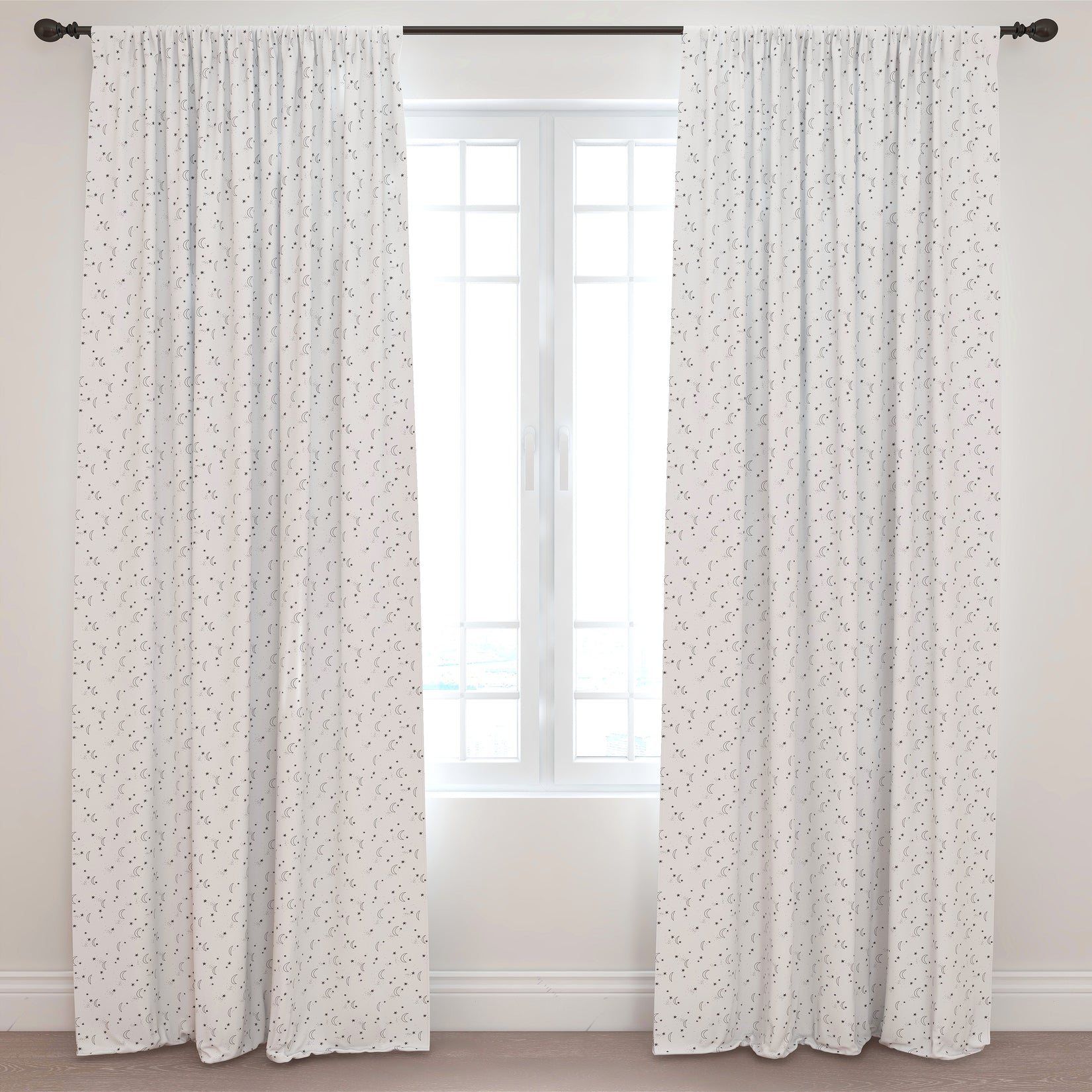 Moon & Stars Kids & Nursery Blackout Curtains - Moondust