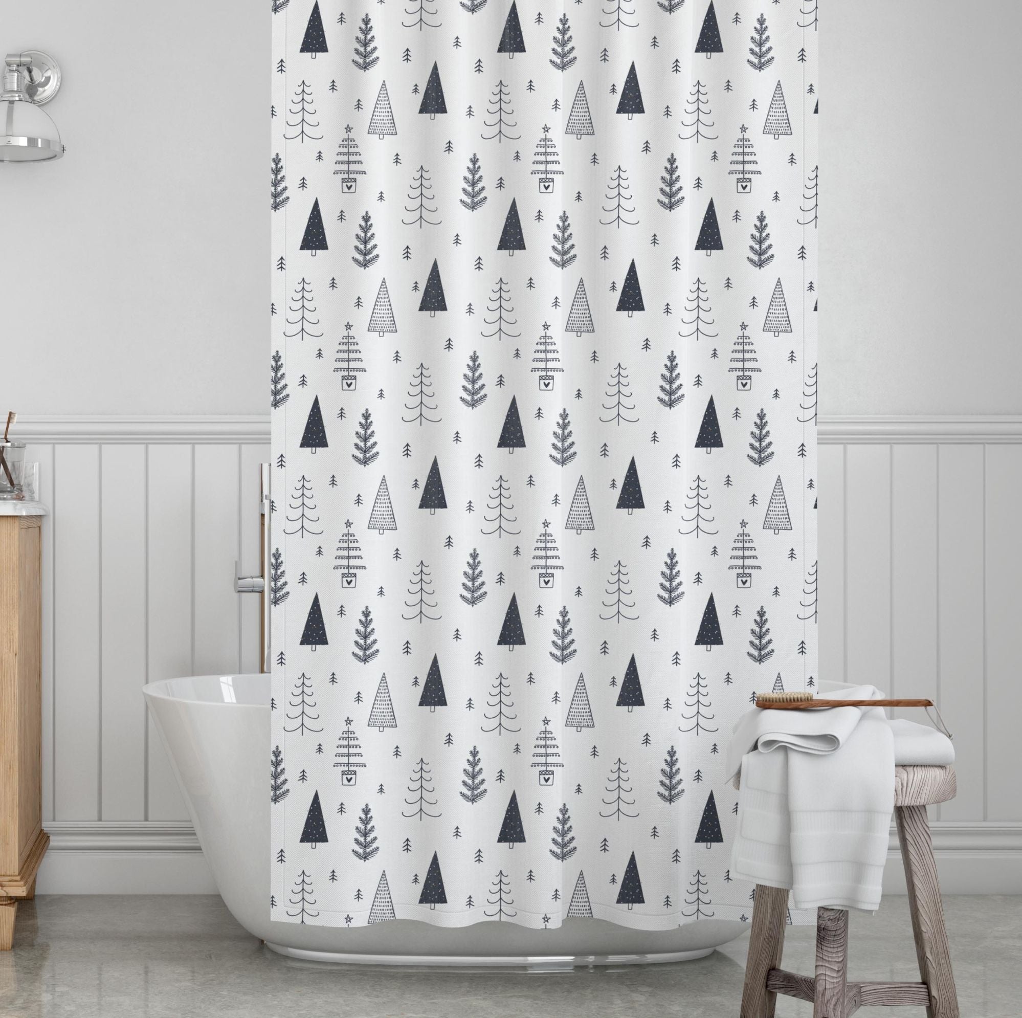 Kids' Shower Curtains - Christmas Nights