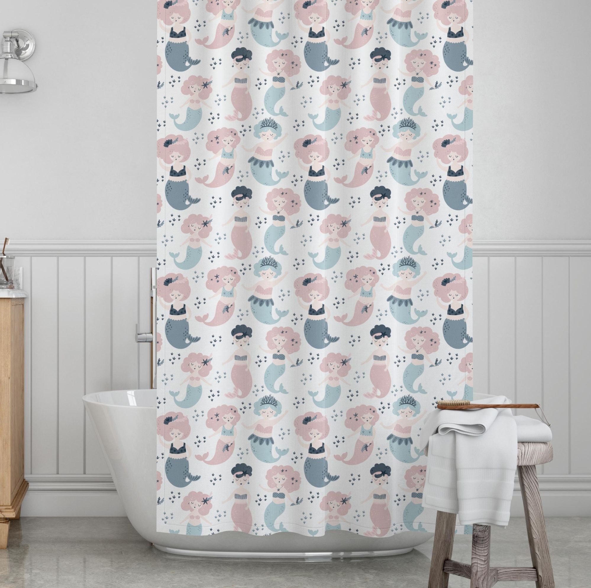 Mermaids Kids' Shower Curtains - Little Mermaids