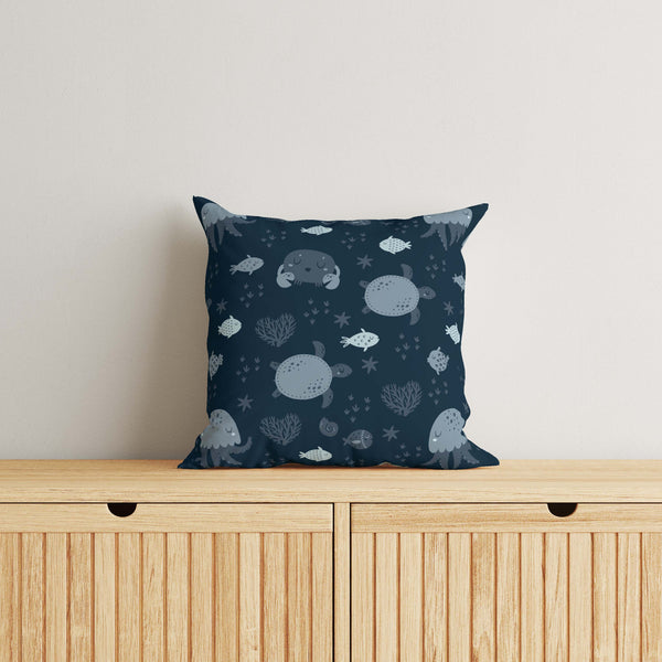 Underwater Kids & Nursery Throw Pillow - Sea Level