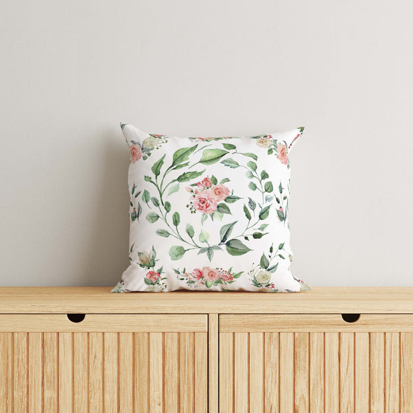 Floral Kids & Nursery Throw Pillow - Rose to the Occasion