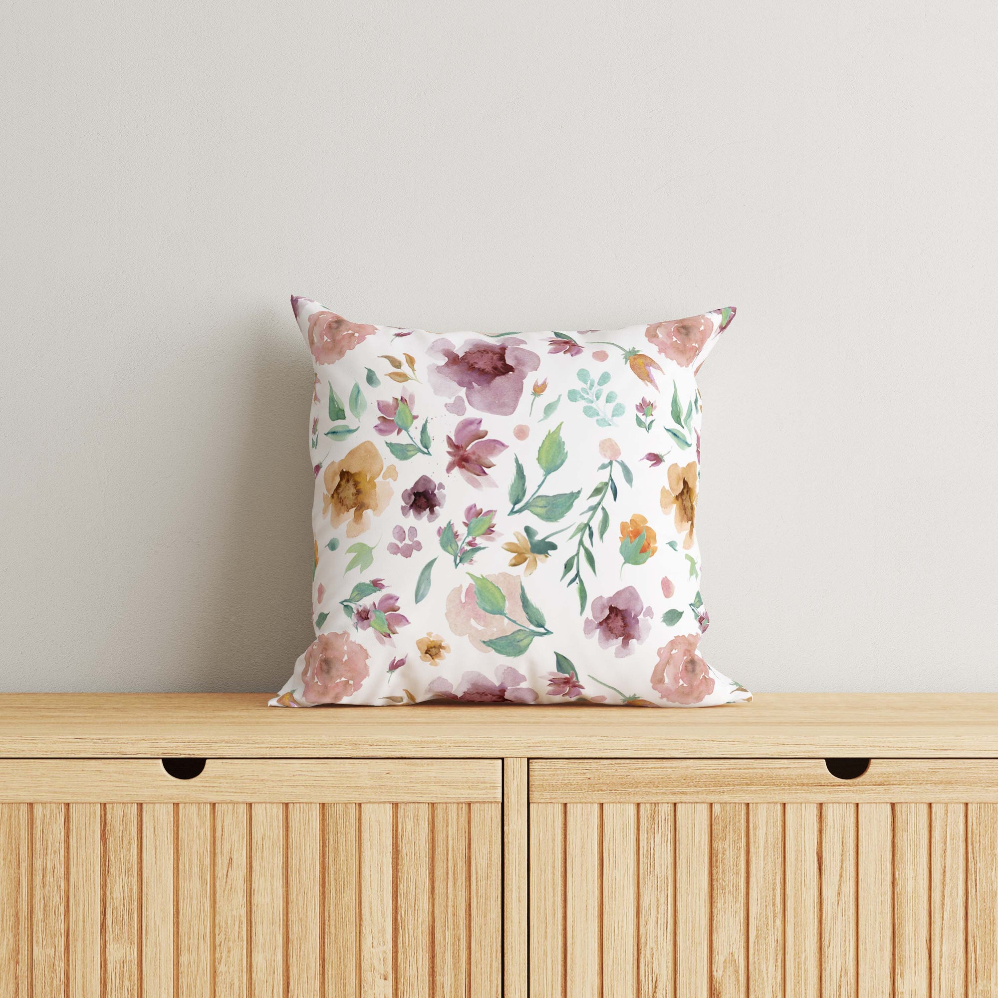 Floral Kids & Nursery Throw Pillow - Fresh Blooms