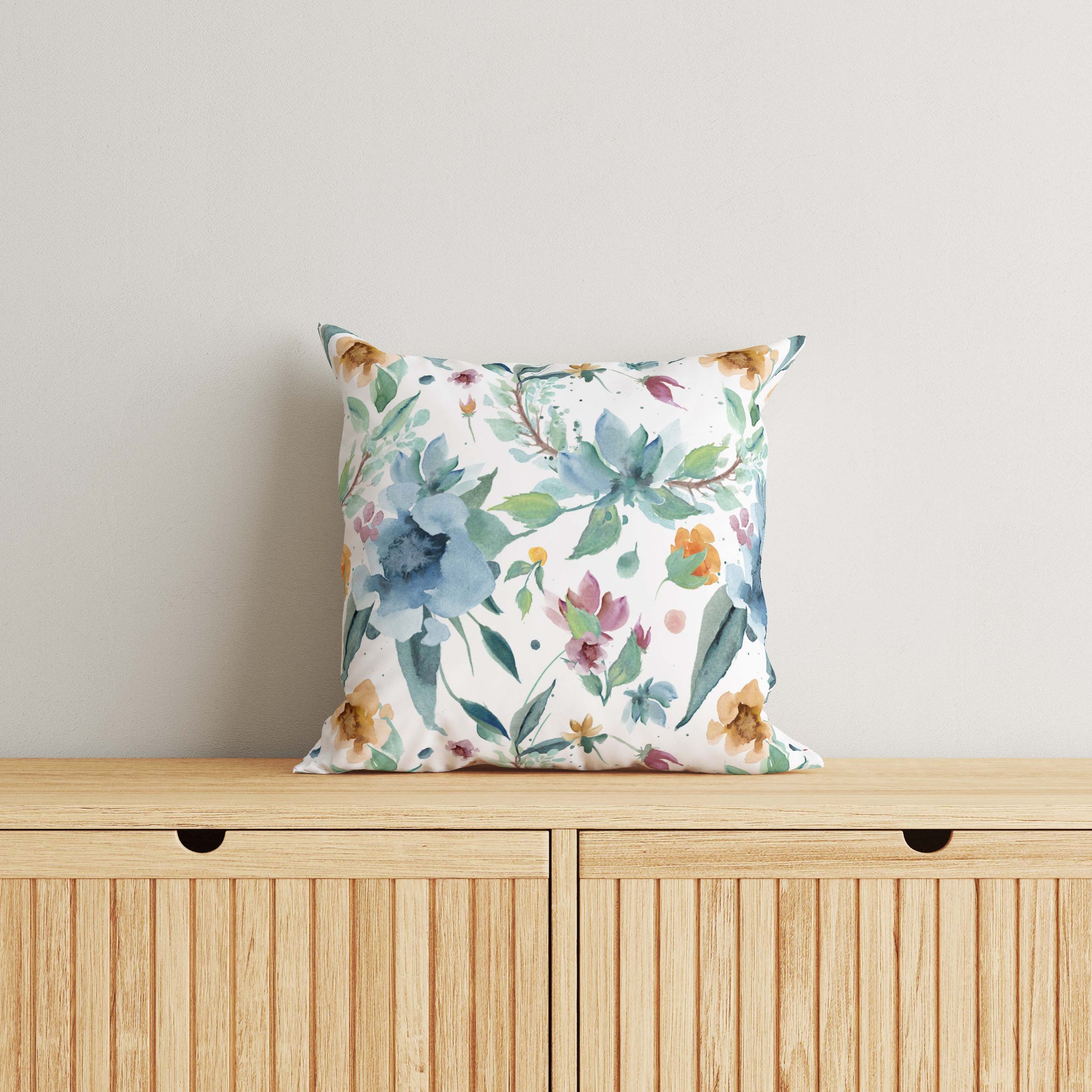 Floral Kids & Nursery Throw Pillow - Colorful Peonies