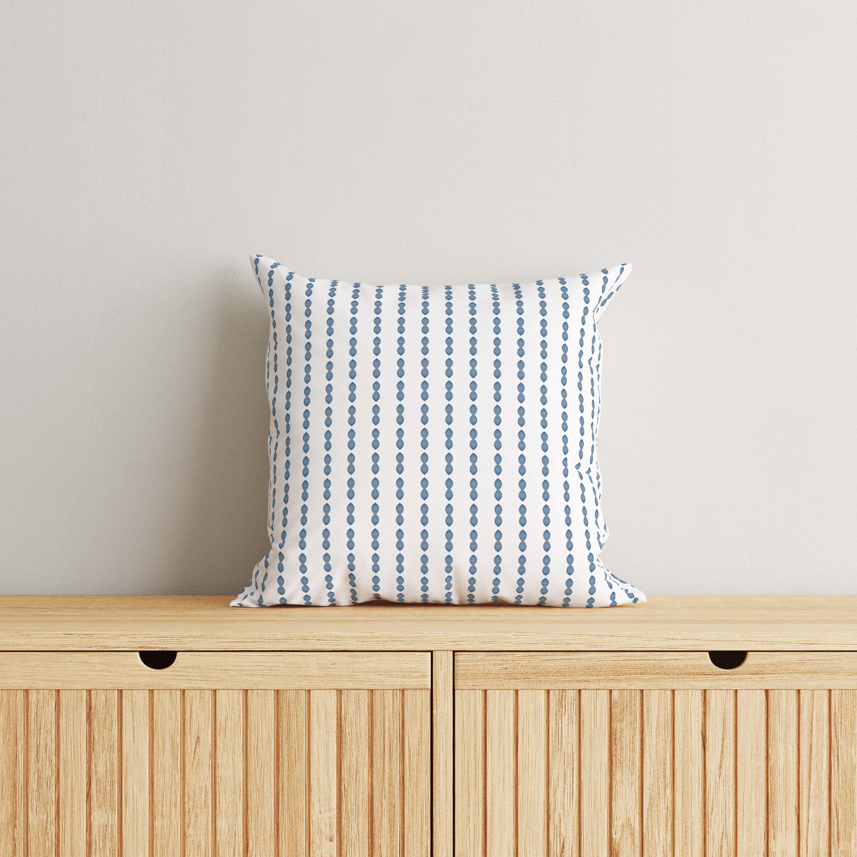 Kids & Nursery Throw Pillow - Blue Beans