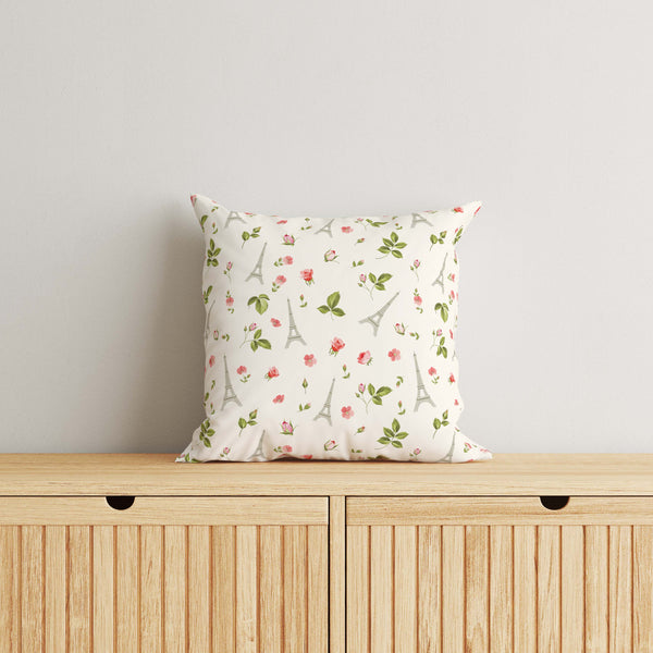 Paris Kids & Nursery Throw Pillow - Spring in Paris