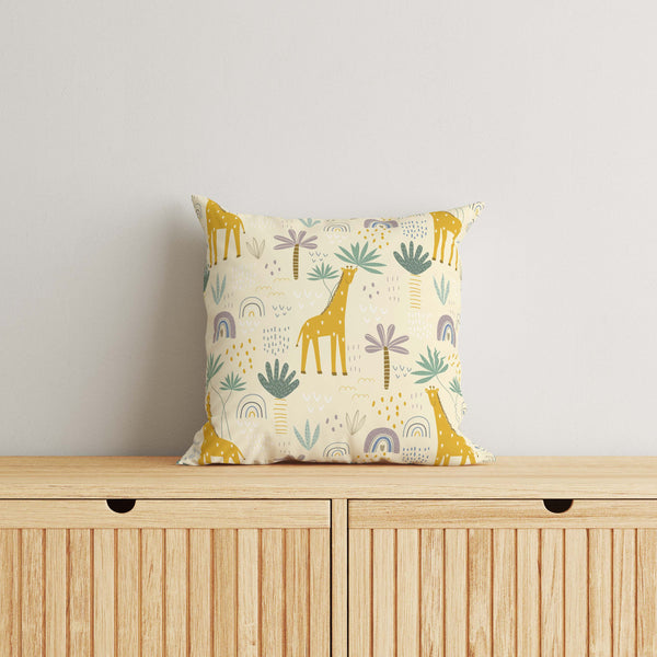 Giraffe Kids & Nursery Throw Pillow - Long Necks