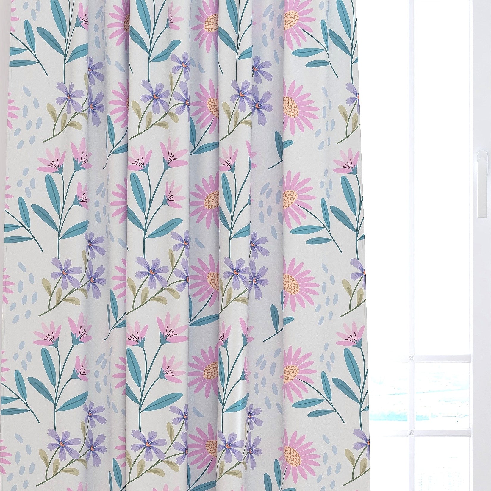 Floral Kids & Nursery Blackout Curtains - Sea of Flowers