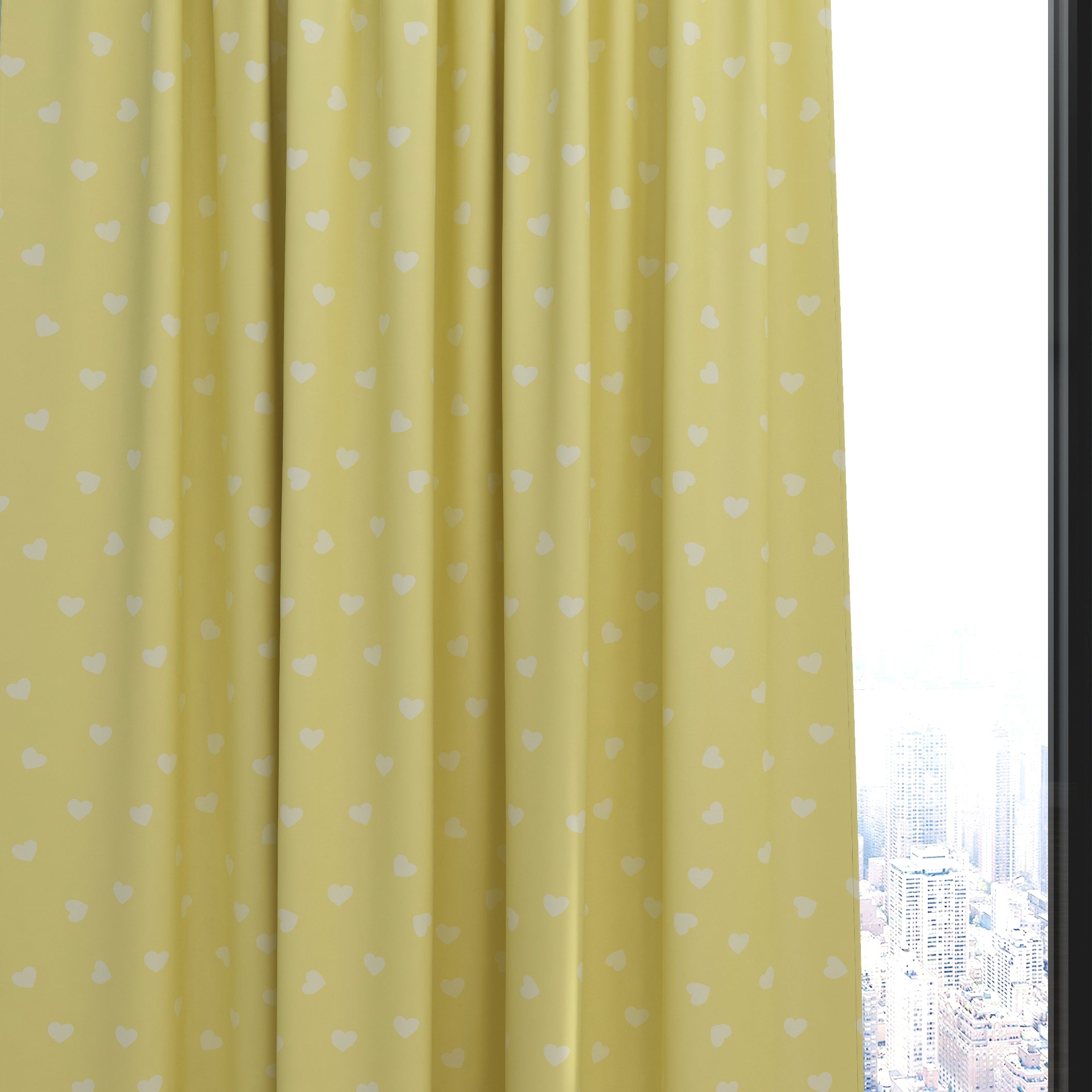 Hearts Kids & Nursery Blackout Curtains - Youthful Hearts