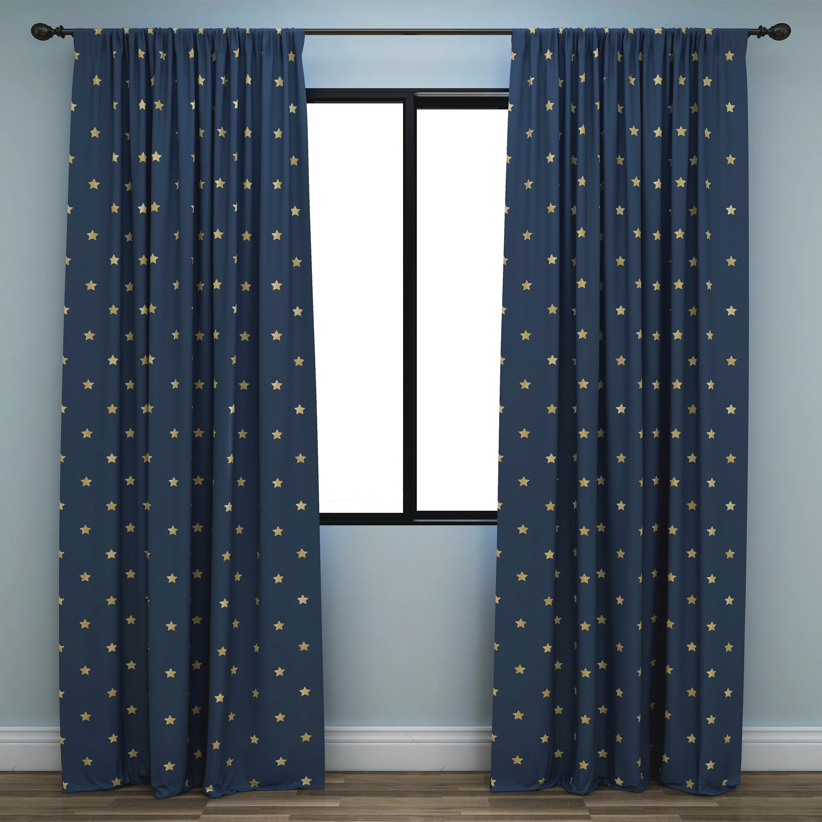 Stars Kids & Nursery Blackout Curtains - Golden Stars