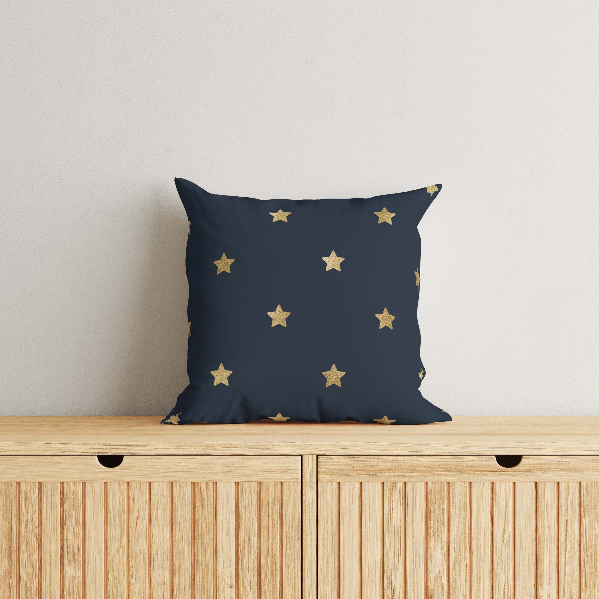 Stars Kids & Nursery Throw Pillow - Golden Stars