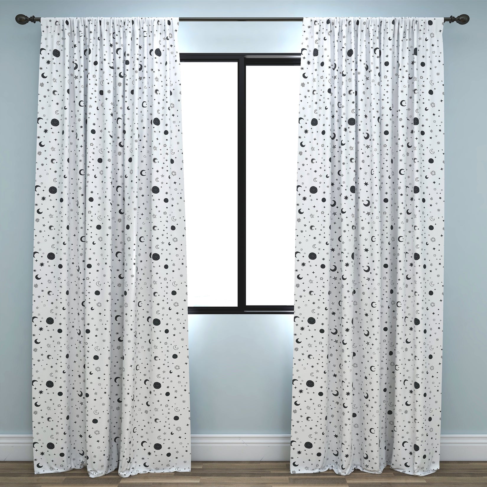 Stars Kids & Nursery Blackout Curtains - Star Gazing