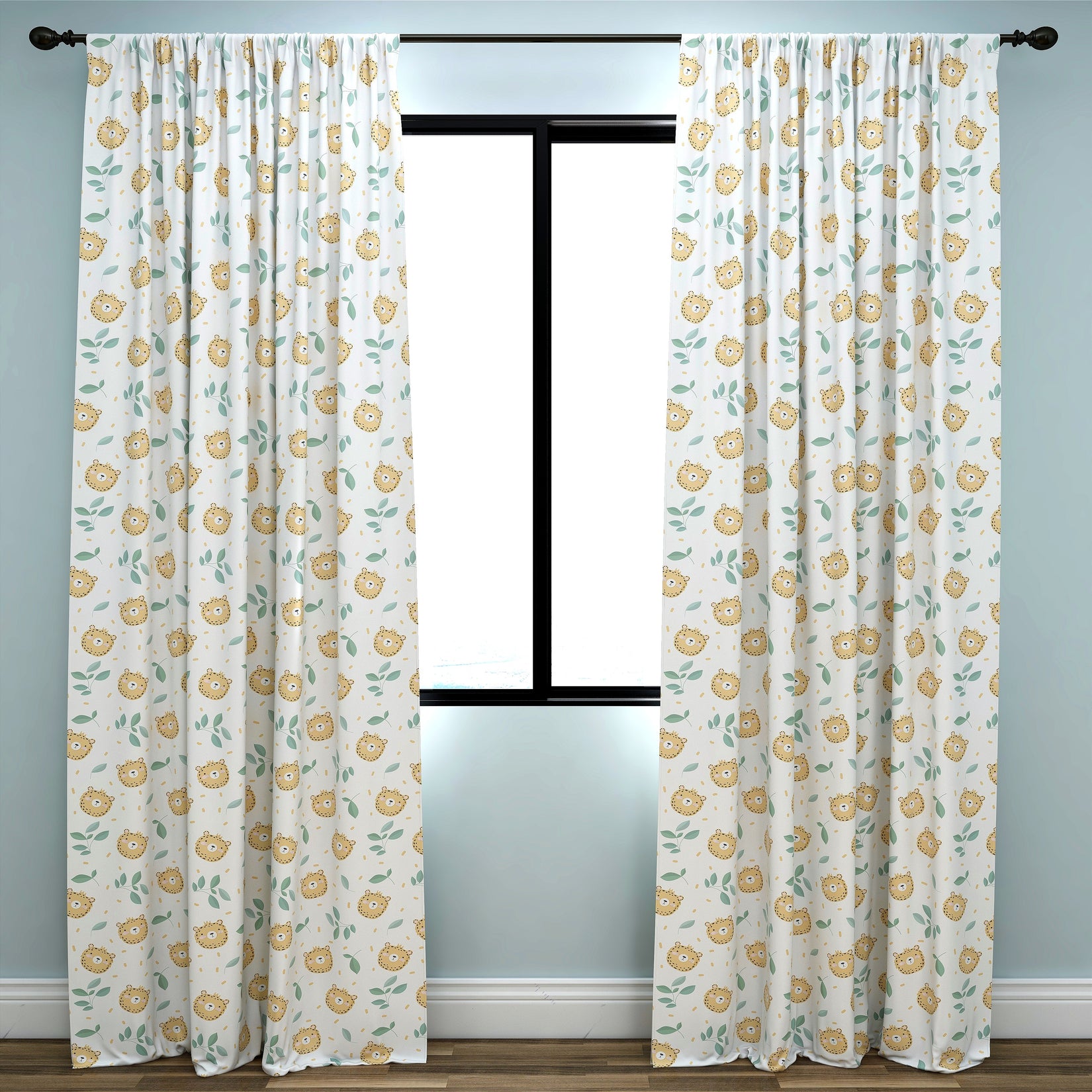 Cheetah Kids & Nursery Blackout Curtains - Cute and Fierce