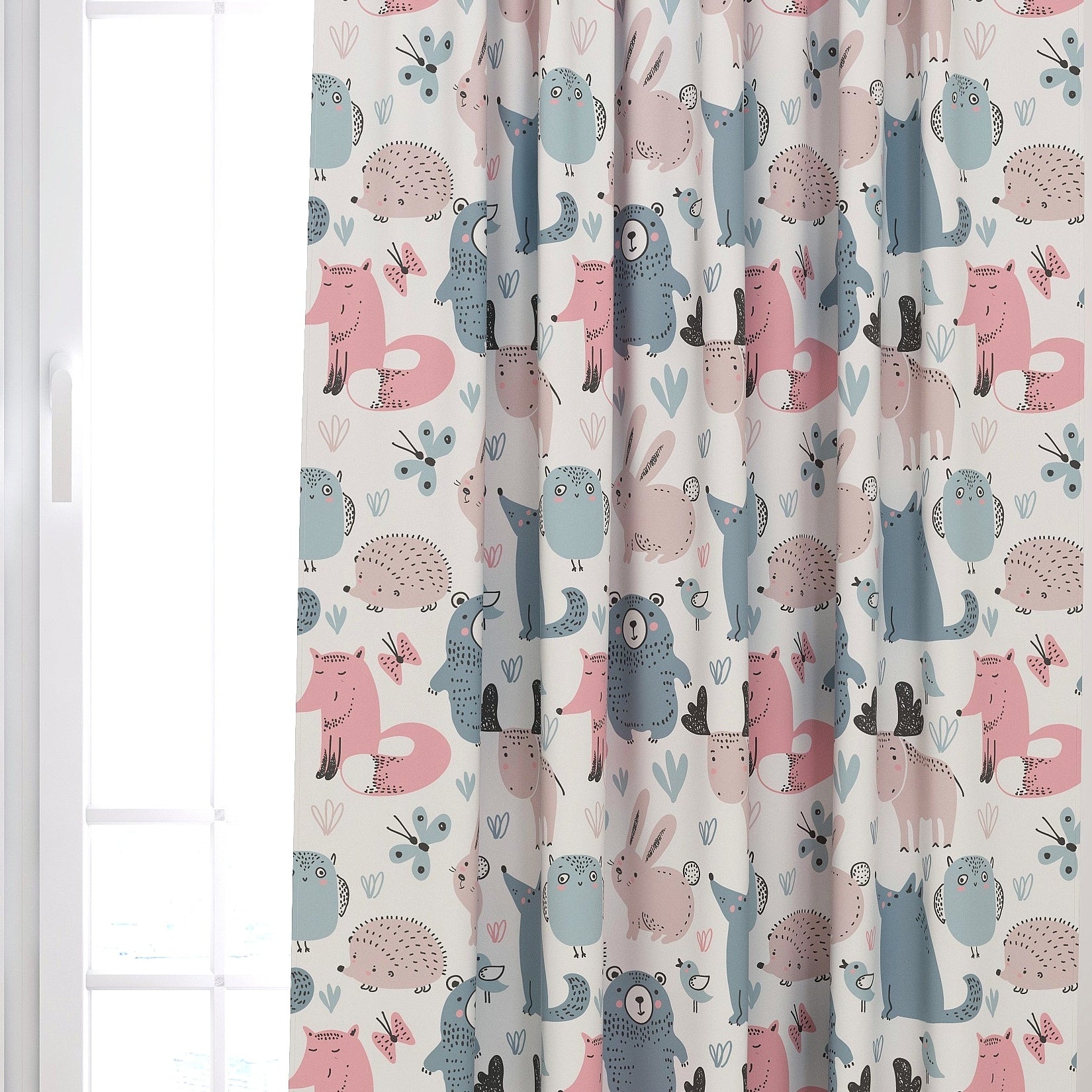 Animals Kids & Nursery Blackout Curtains - Woodland Dwellings