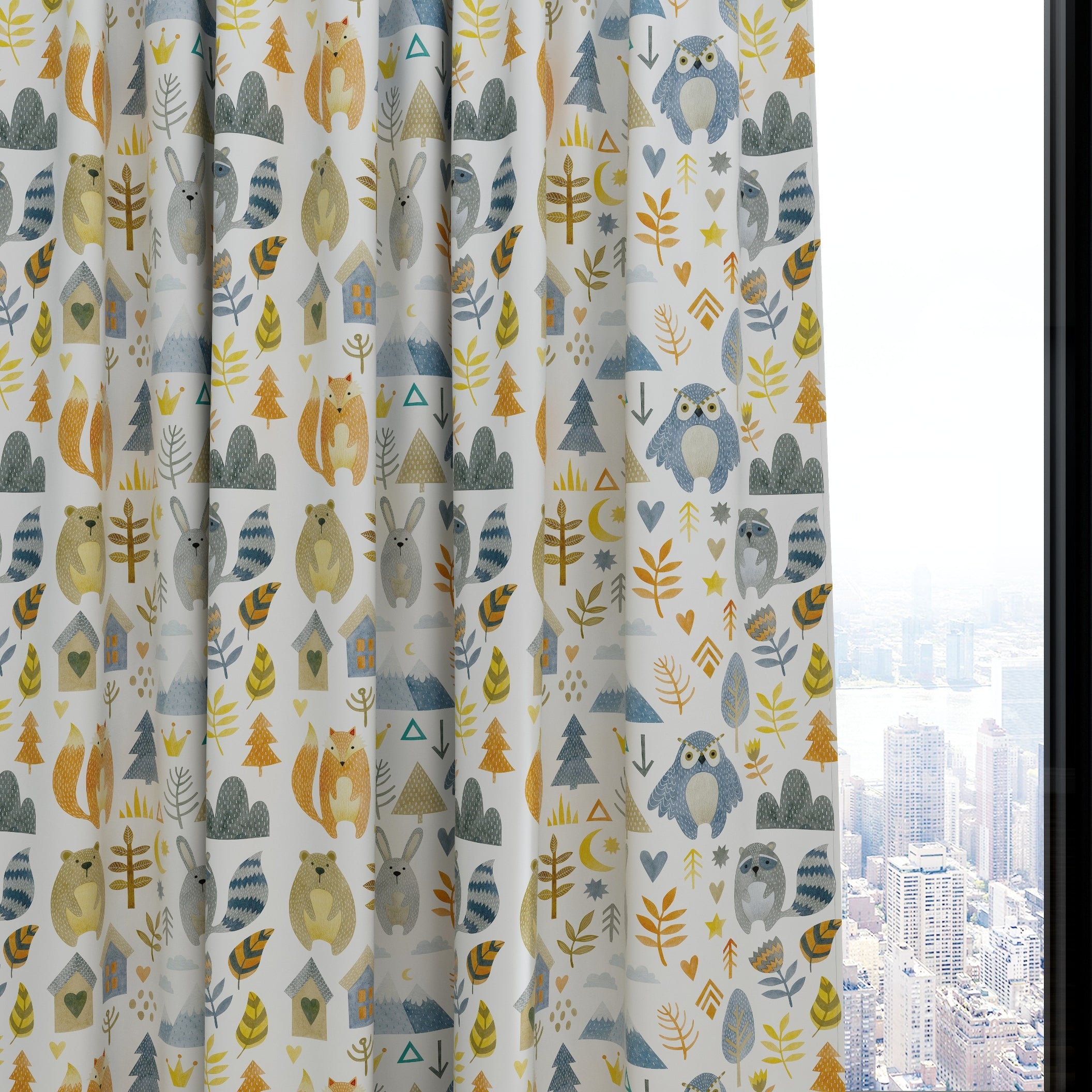 Animals Kids & Nursery Blackout Curtains - Sleepy Eyes