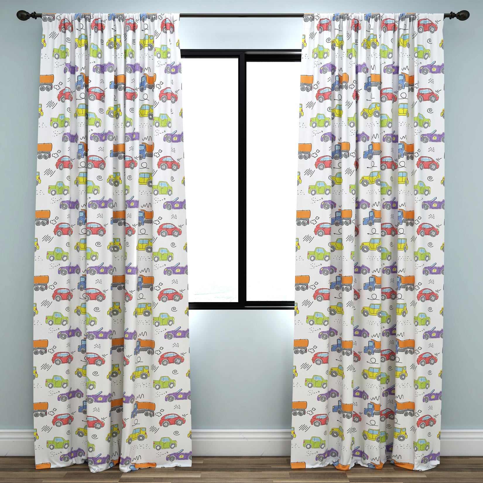 Cars Kids & Nursery Blackout Curtains - Motor Escape