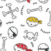 Pirate Kids & Nursery Blackout Curtains - Bone Chilling