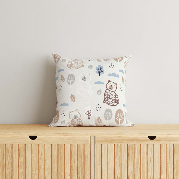 Bear Kids & Nursery Throw Pillow - Bear Sanctuary