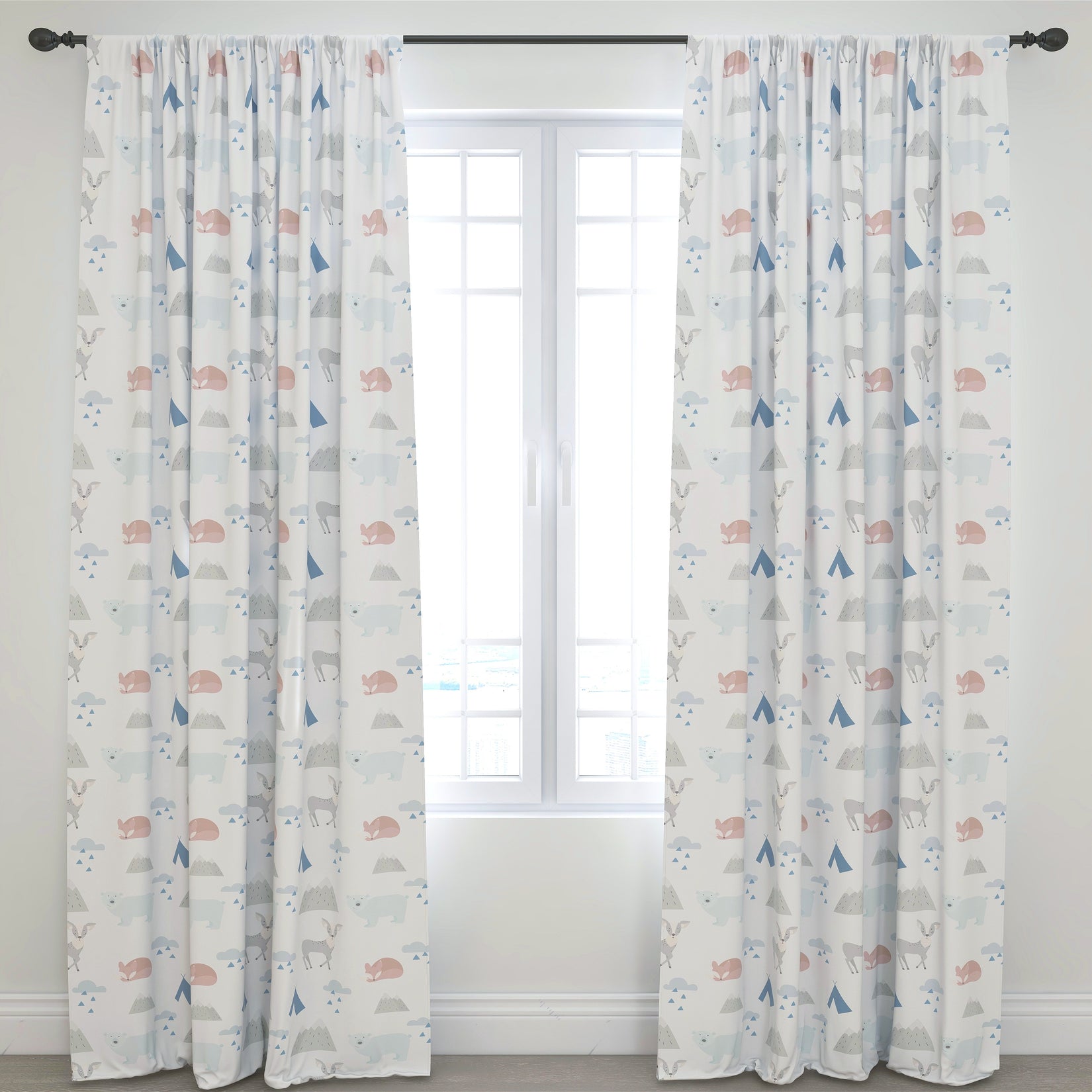 Animals Kids & Nursery Blackout Curtains - Animal Camp