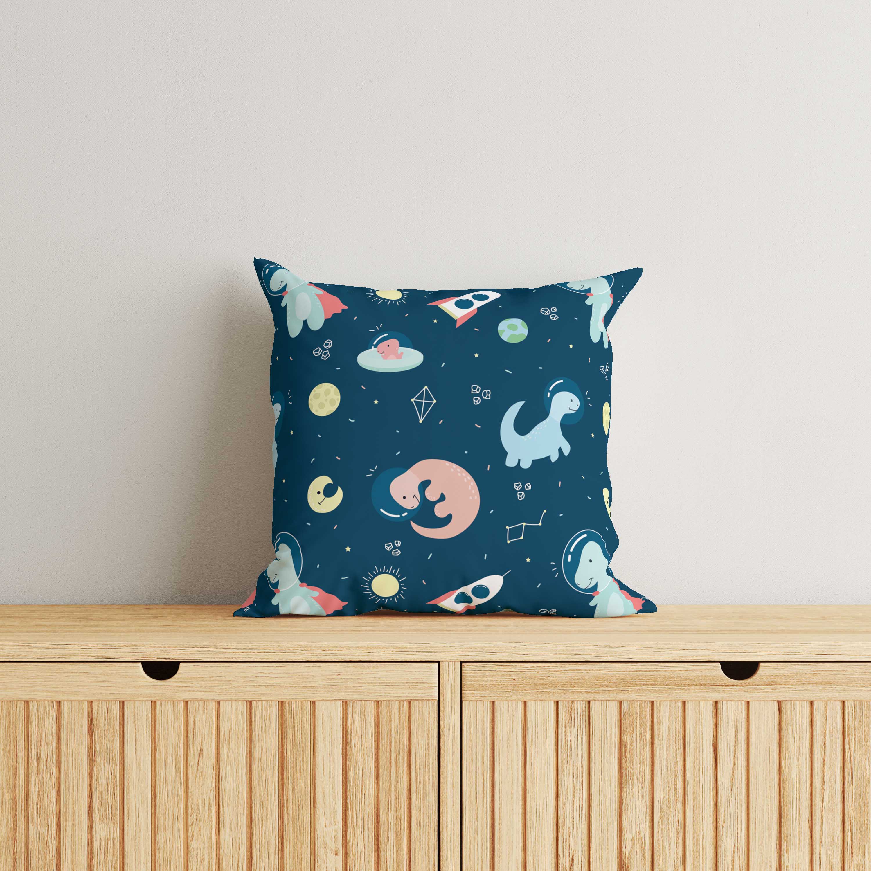 Dinosaur Kids & Nursery Throw Pillow - Lost In Space