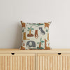 Animals Kids & Nursery Throw Pillow - Ferocious Critters