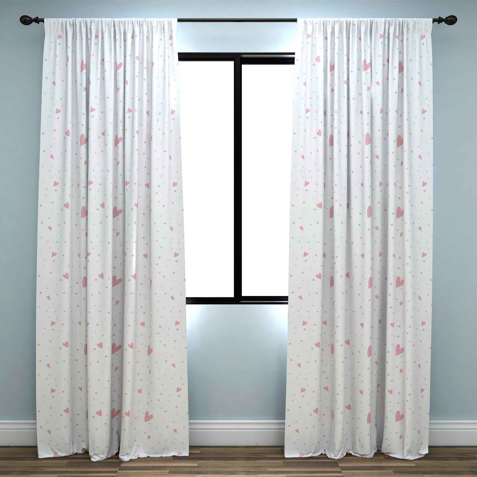 Kids & Nursery Blackout Curtains - Skipping Figures