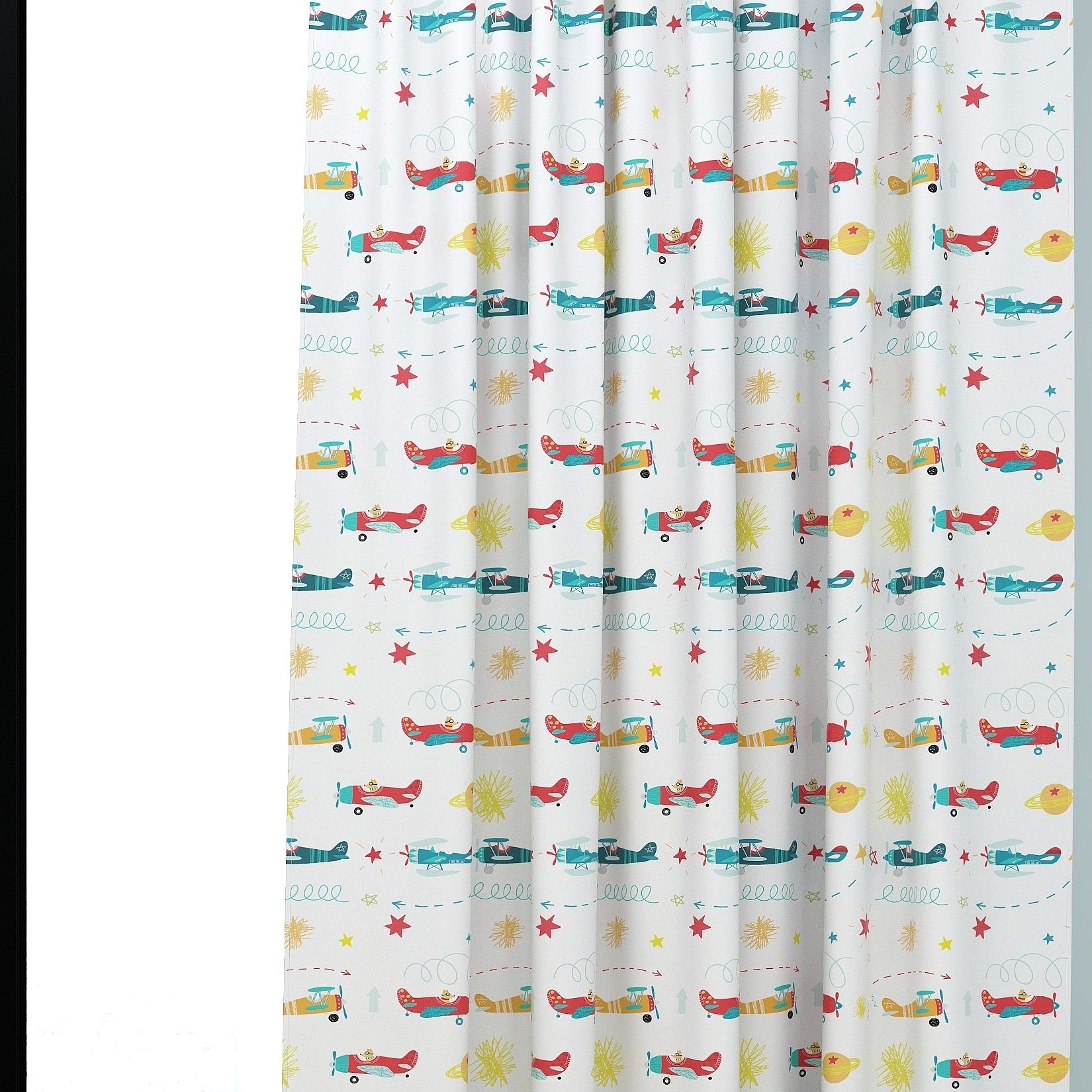 Airplane Kids & Nursery Blackout Curtains - Snuggly Landing