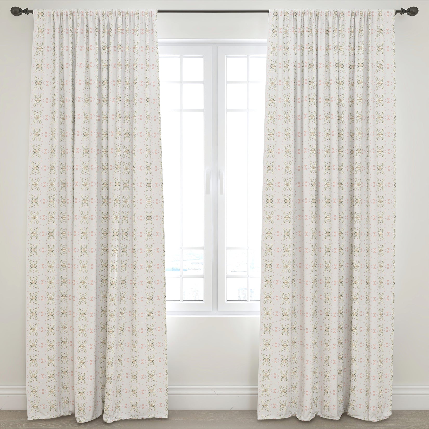 Kids & Nursery Blackout Curtains - Mirroring Hearts