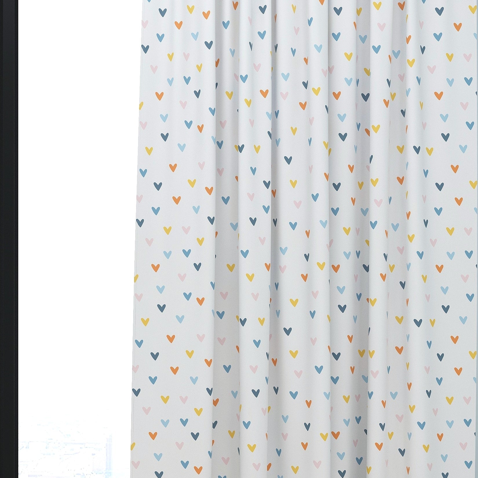 Hearts Kids & Nursery Blackout Curtains - Jazzy Hearts