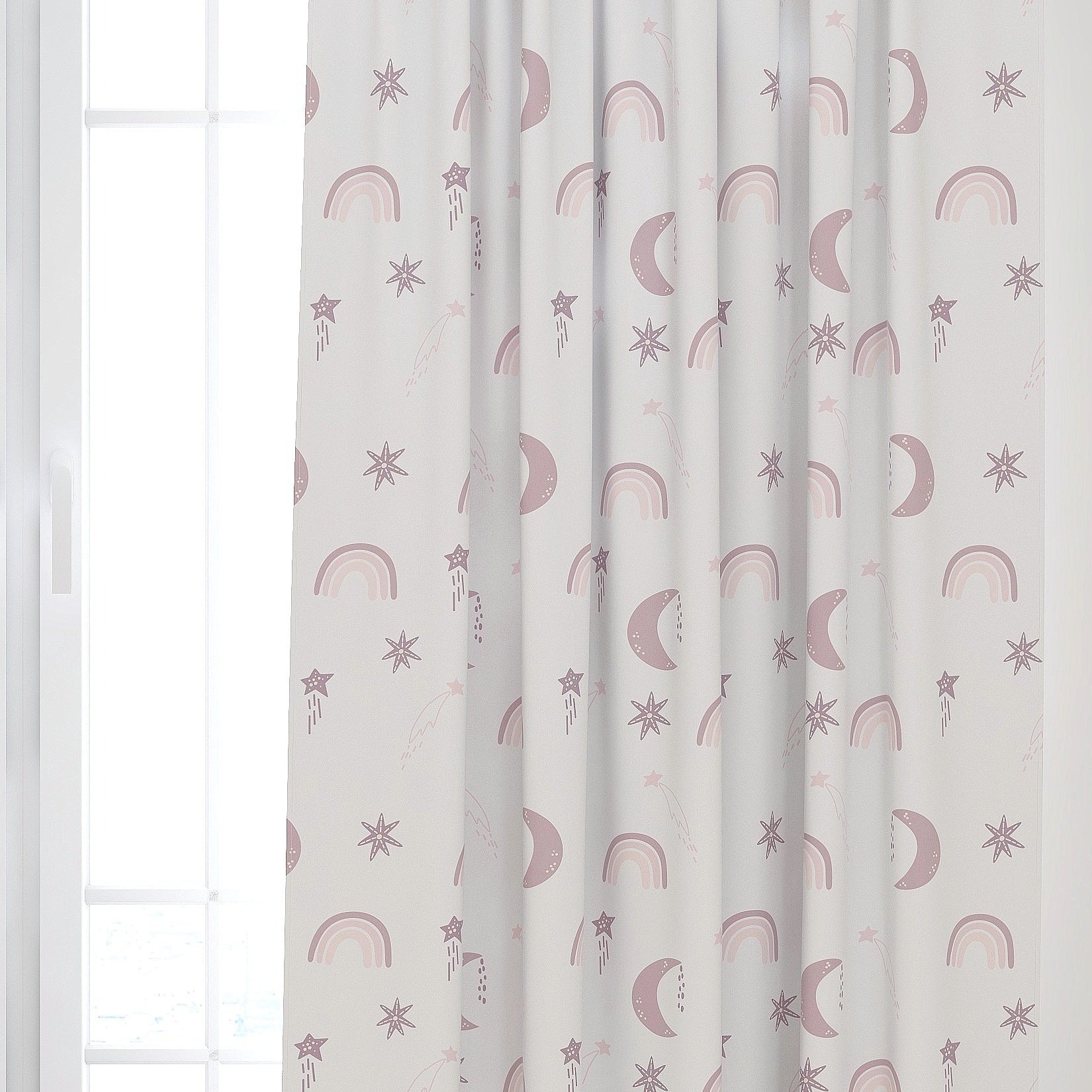 Rainbow Kids & Nursery Blackout Curtains - Rosy Bonds