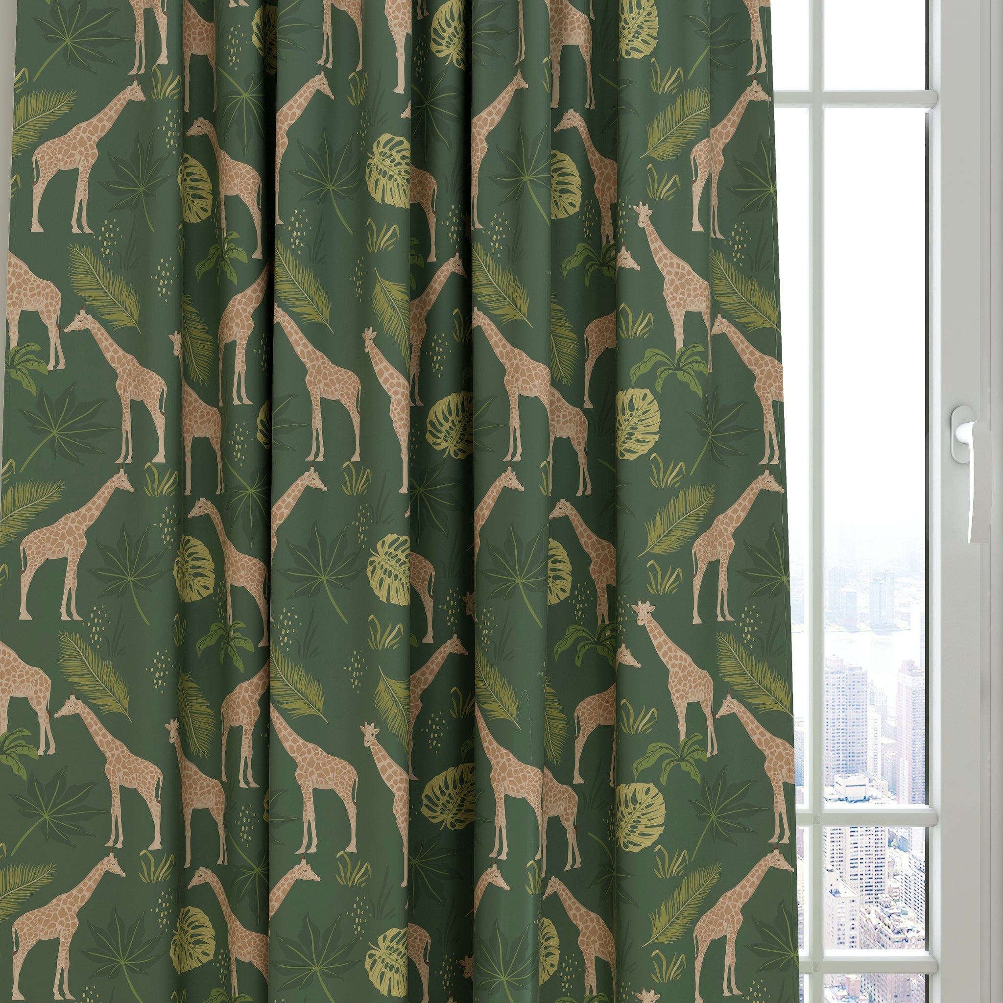 Giraffe Kids & Nursery Blackout Curtains - Stretch Out