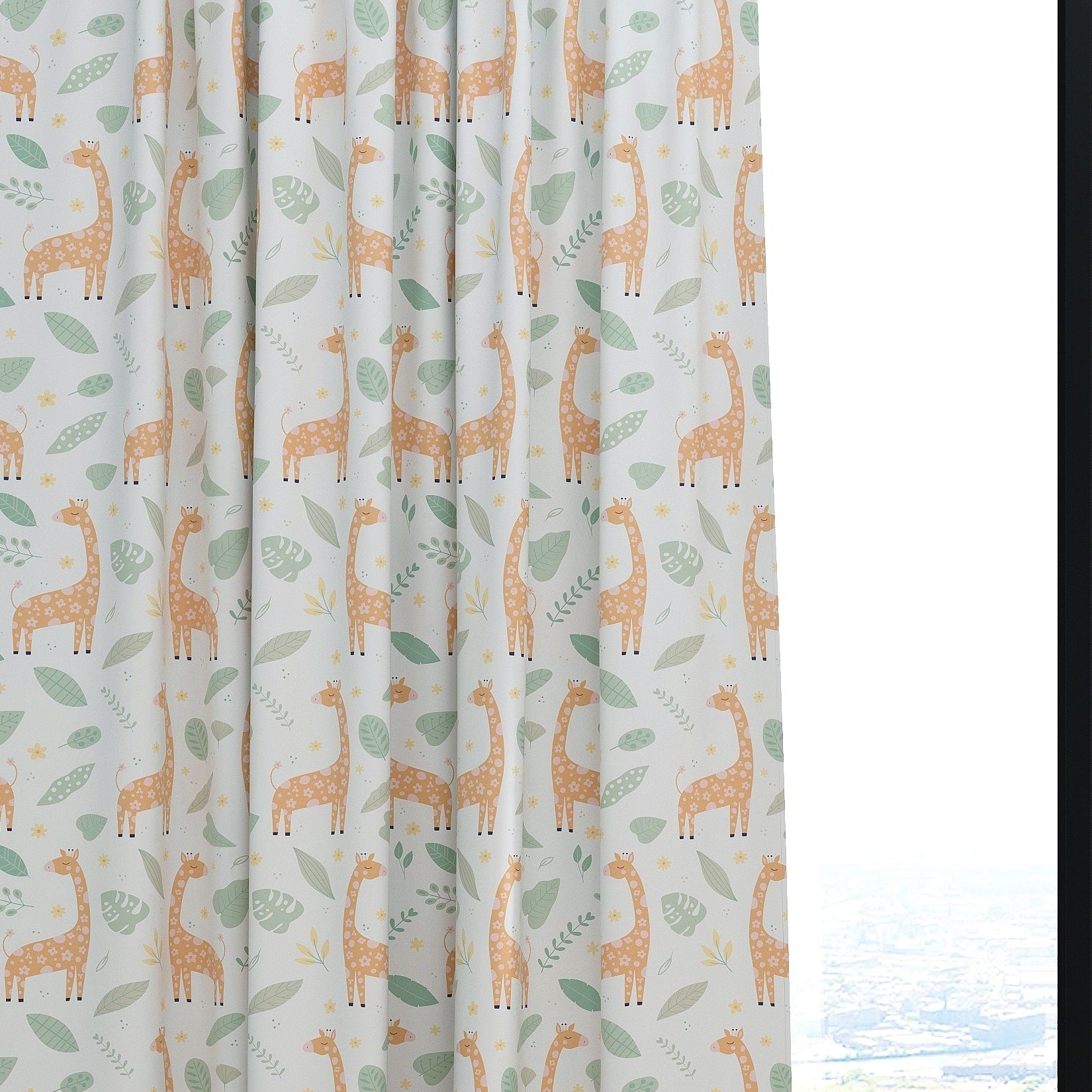 Giraffe Kids & Nursery Blackout Curtains - Flourishing Giraffes