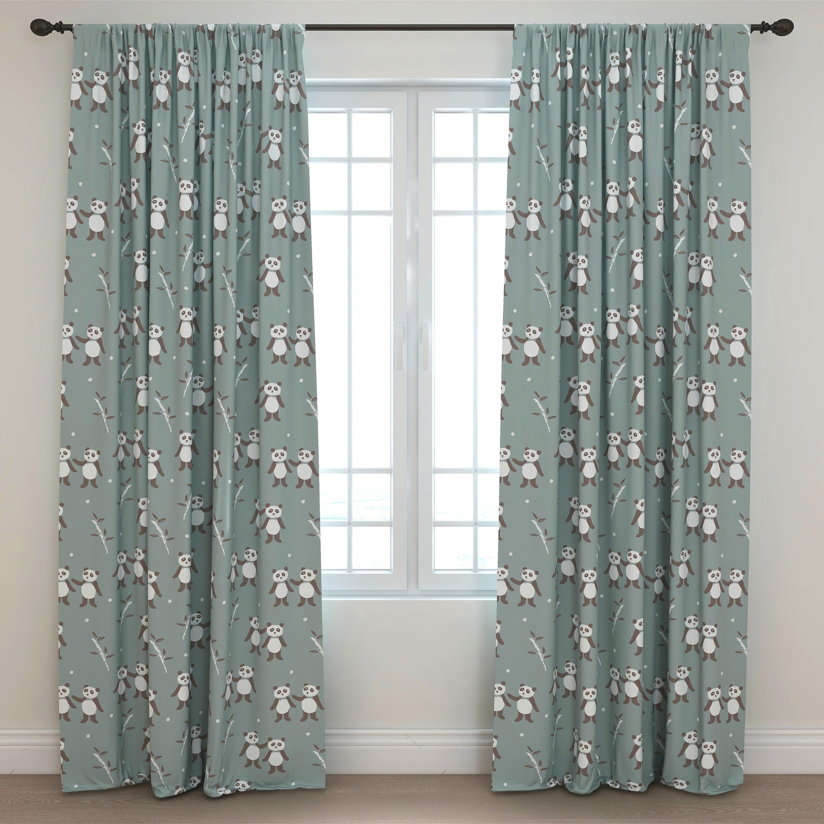 Panda Kids & Nursery Blackout Curtains - Pawsitive Connection