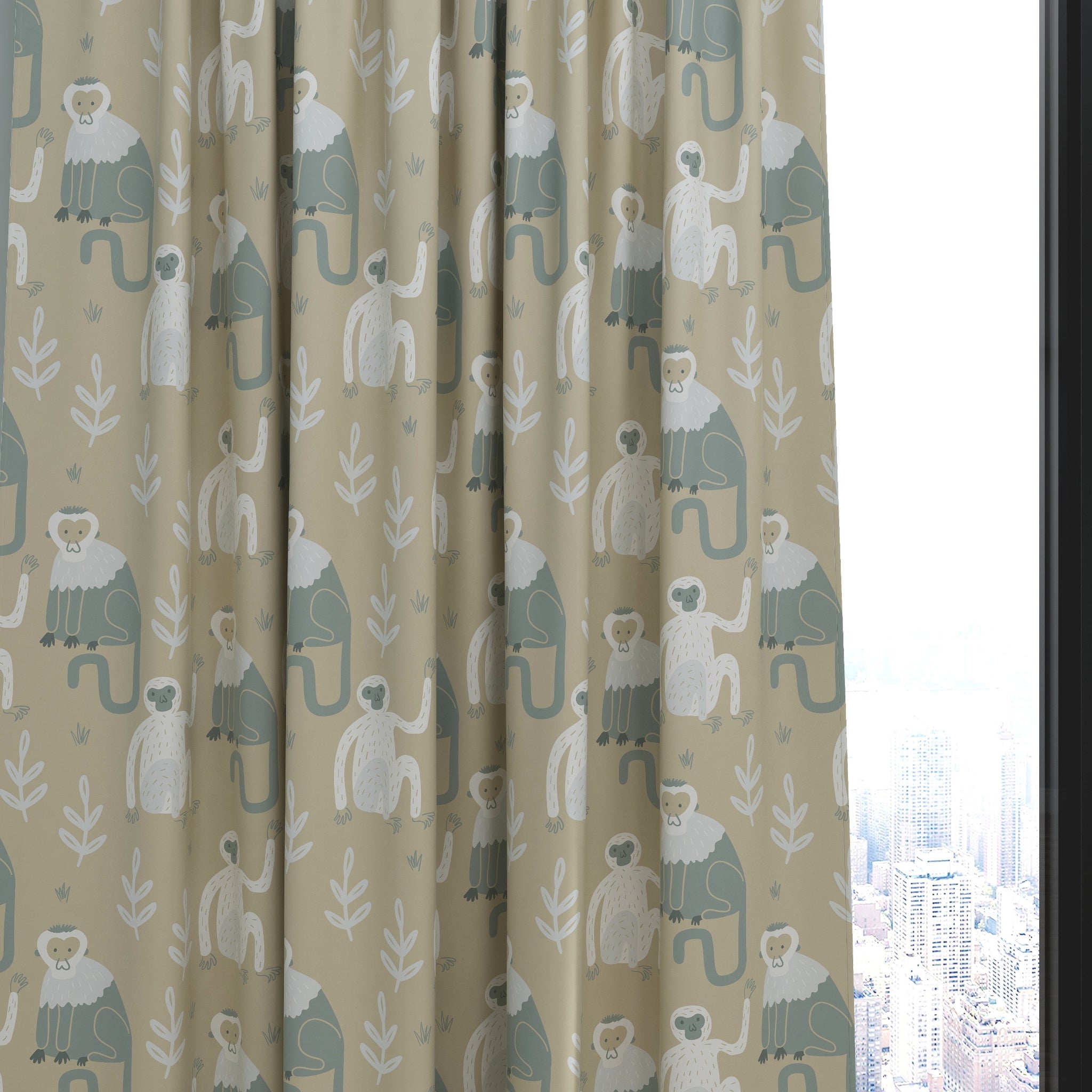 Monkeys Kids & Nursery Blackout Curtains - Monkey Connection