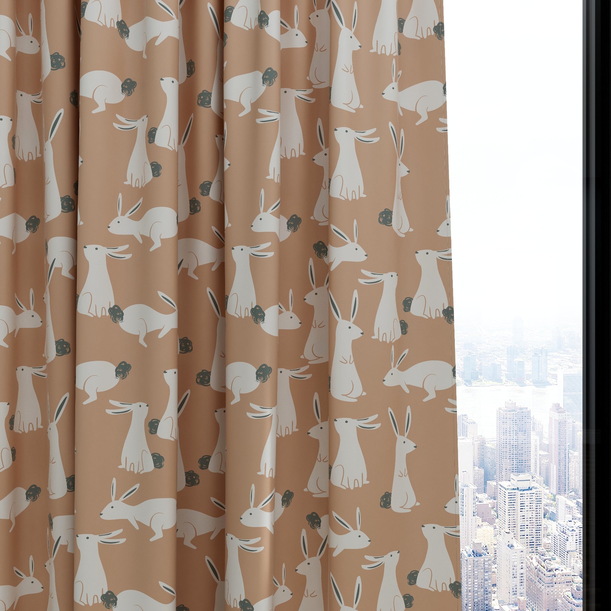 Bunny Kids & Nursery Blackout Curtains - Earrisistable Fluffs