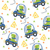 Dinosaur Kids & Nursery Blackout Curtains - Bumps and Cars