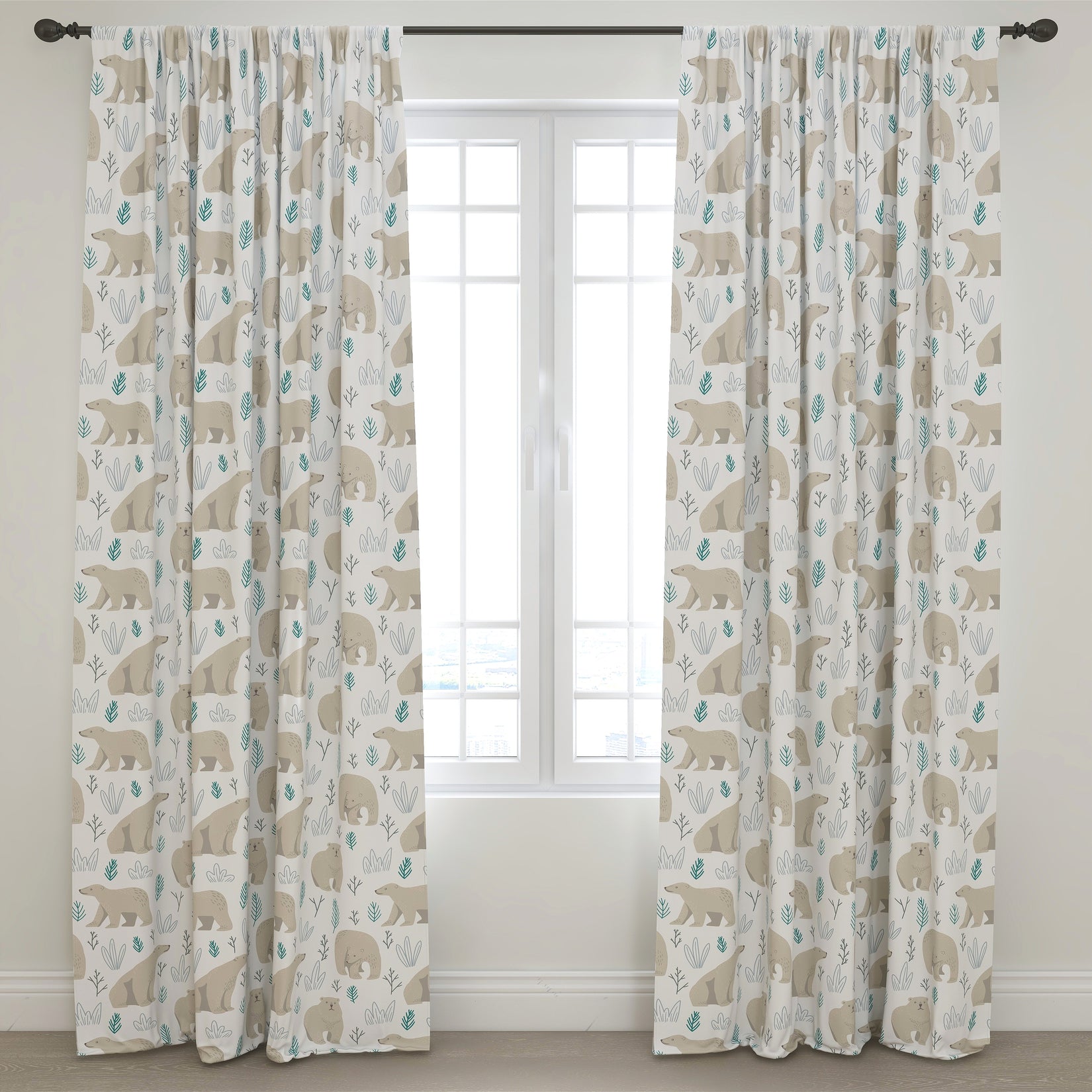 Bear Kids & Nursery Blackout Curtains - Bear Directions