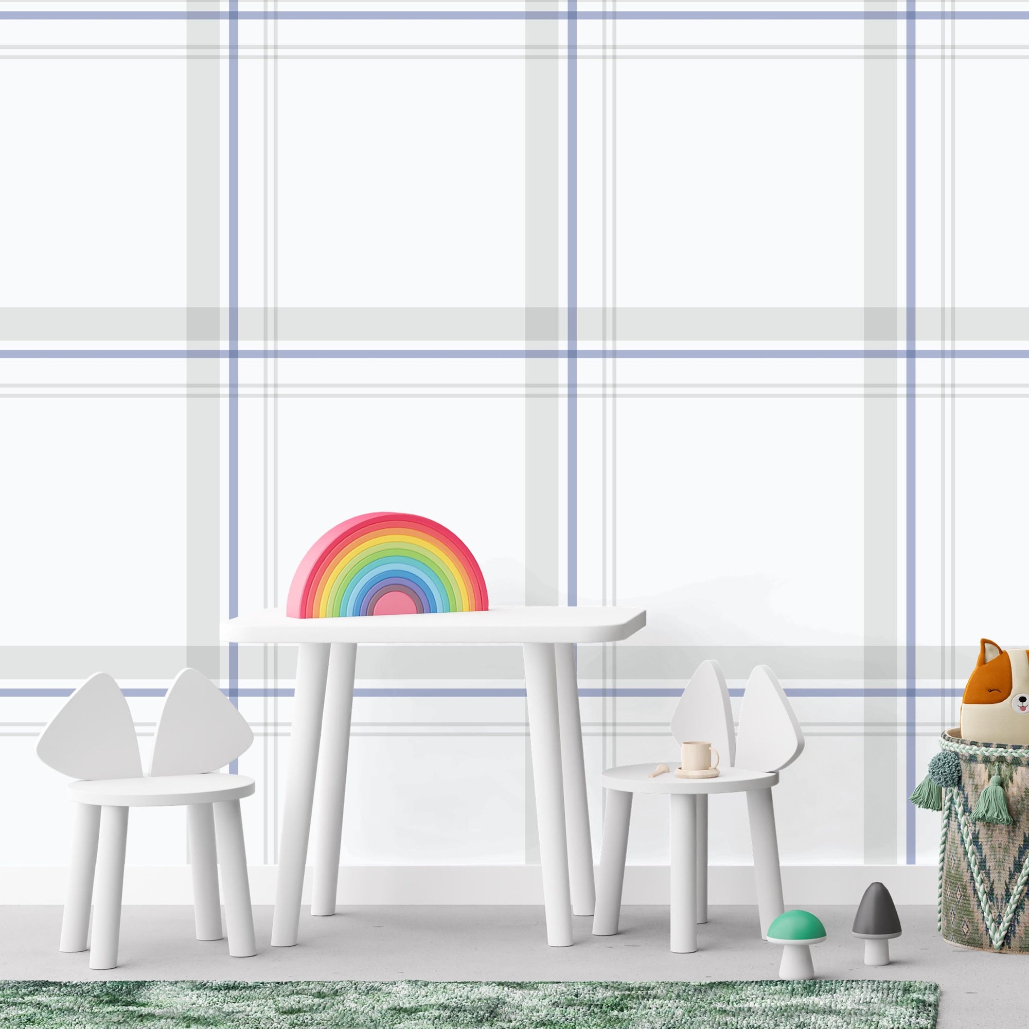 Stripes Theme Wallpaper - Chic Checkers