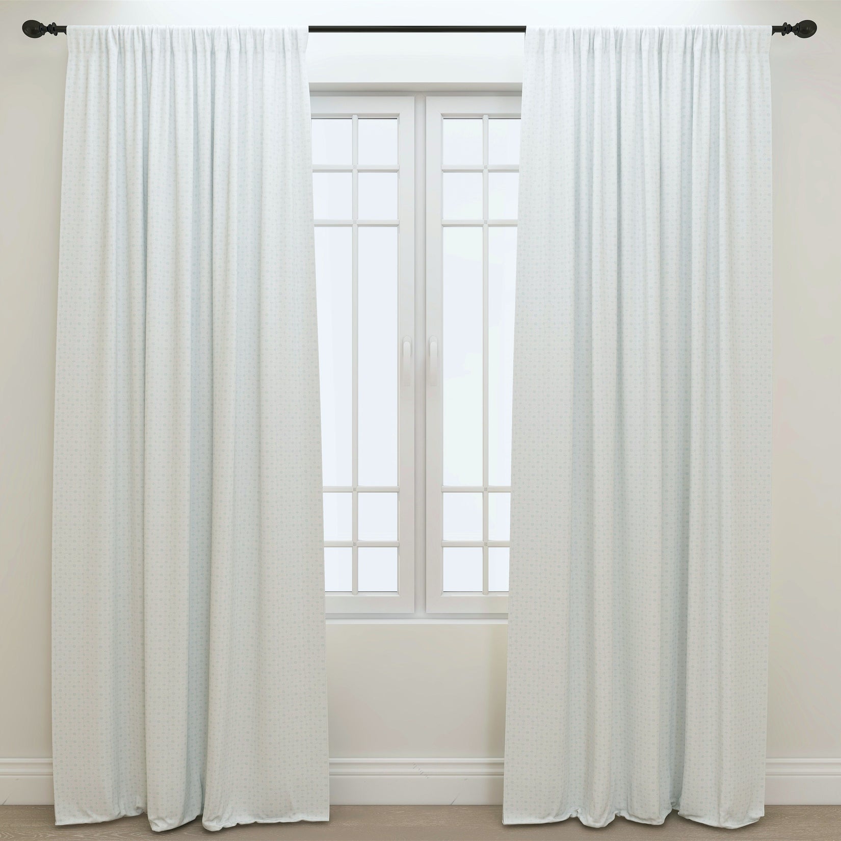 Chisel Snowy Slub Kids Curtains