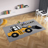 Personalized Construction Area Rug for Nurseries and Kid's Rooms - Building Blocks