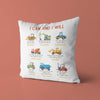 Construction Truck Throw Pillow - Positive Affirmations