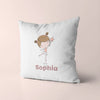 Personalized Ballerina Throw Pillows | Set of 2 | Collection: After the Dance | For Nurseries & Kid's Rooms