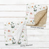 Personalized Floral Name Blanket for Babies & Kids - Lush Garden